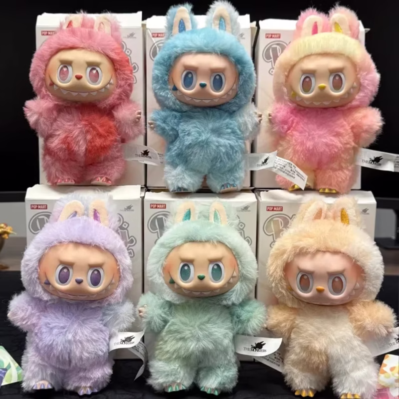 The Monsters Face Blind Box PVC Figurine Kawaii Doll Ornament Tabletop Kid Birthday Gift Lafufu 3 Heartbeat Macaron Enamel - Image 2