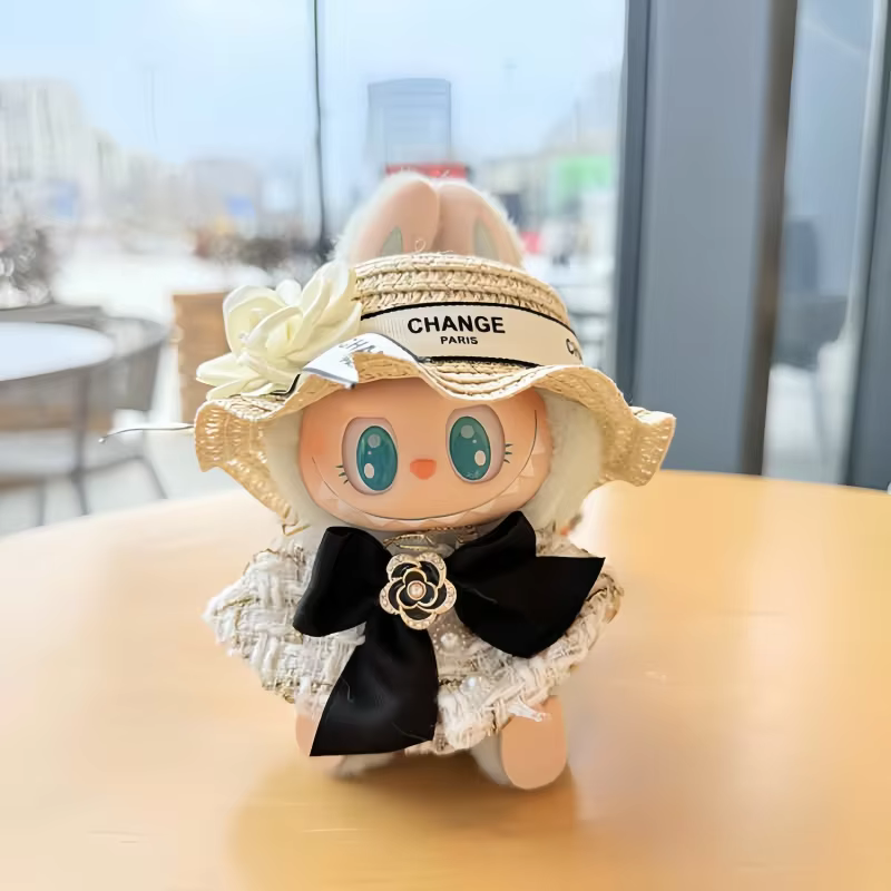 The New Lafufu Pendant Sitting Party Clothes Set made for 17cm Lafufu dolls, first and second generation included