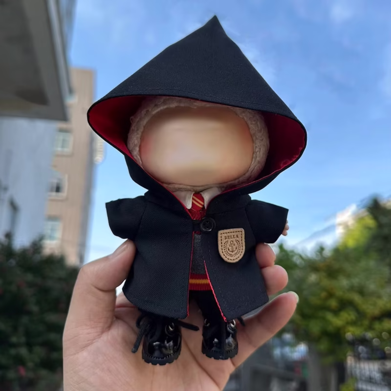 The New 17 cm Lafufu Clothes Set for Magic Academy Dolls and Pendants for Doll Decoration Pottery Hog Warts School