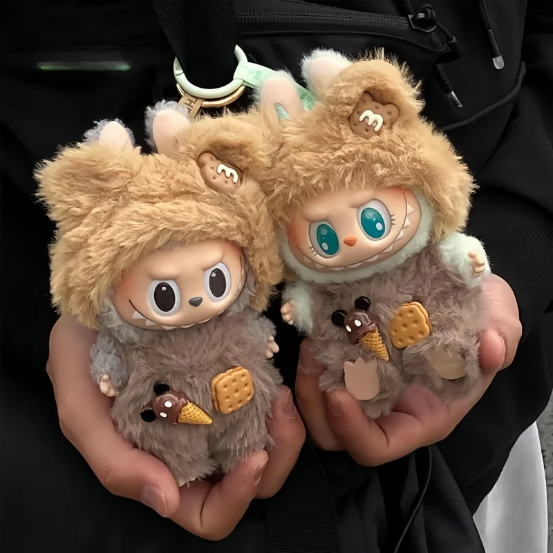 Outfit for a Sitting Party with New Hot Lacufu Dolls 17cm Mini Plush Dolls Accessories Bear Rabbit Bibs Pants and Overalls - Image 4