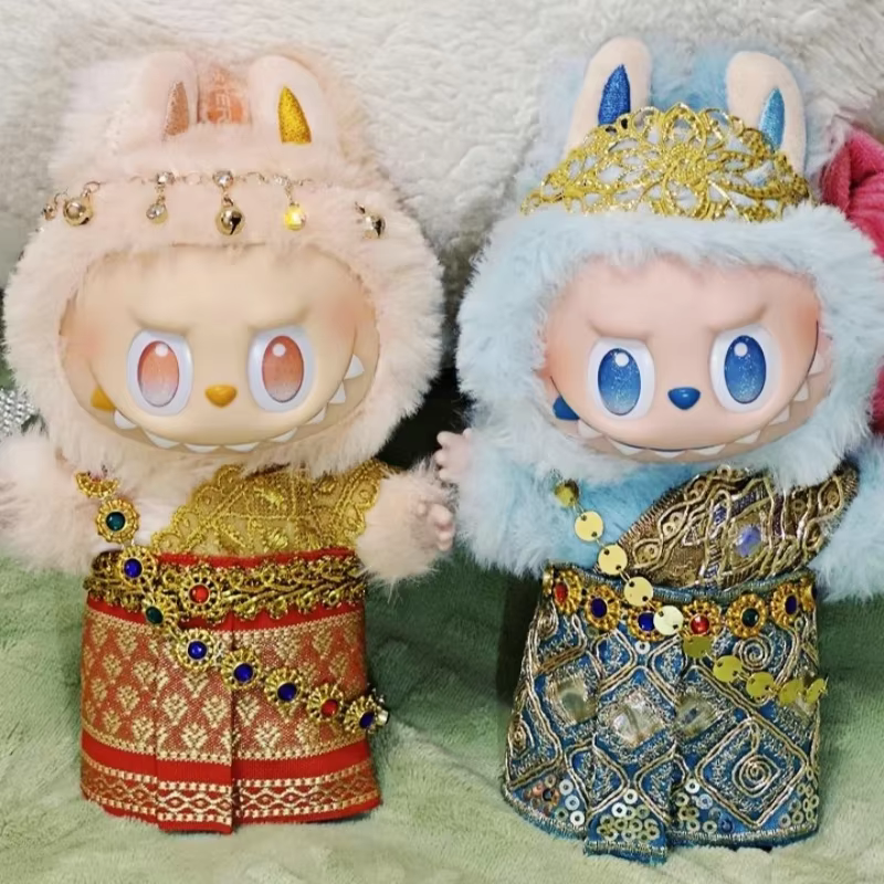Our classy Thai Dress for 17cm Monsters Lafufu V1 and V3 dolls will surely uplift and stock your Lafufu doll wardrobe.