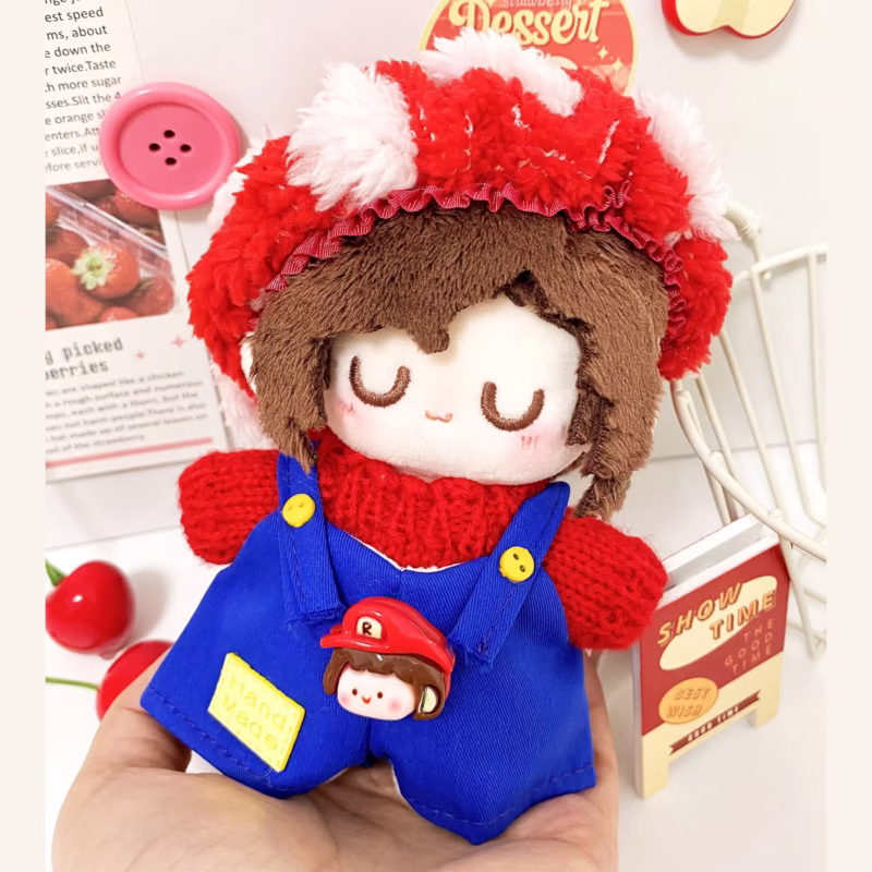 Newly Released 17cm Lafufu doll outfits and clothing accessories for Mario Anime Peripherals V1, V2, V3 Lafufu Doll Changeable Clothes Present