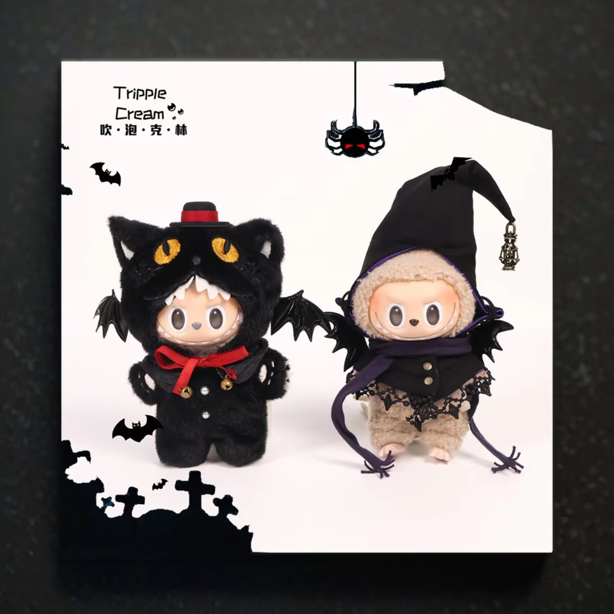 Designed for Lafufu Fashion Witches and Black Meow Cloak Halloween Costume Series, these dress-up cape and dress combos fit 17cm dolls Lafufu doll V1, V2, and V3 - Image 3