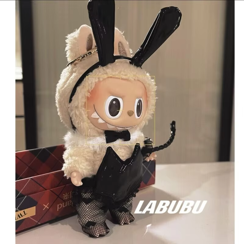 The Lafufu V1 V3 New 17cm Doll Clothes Adorable Rabbit Girl Play Clothes Black Silk Doll's Costume Decoration Accessories Present is one of a kind