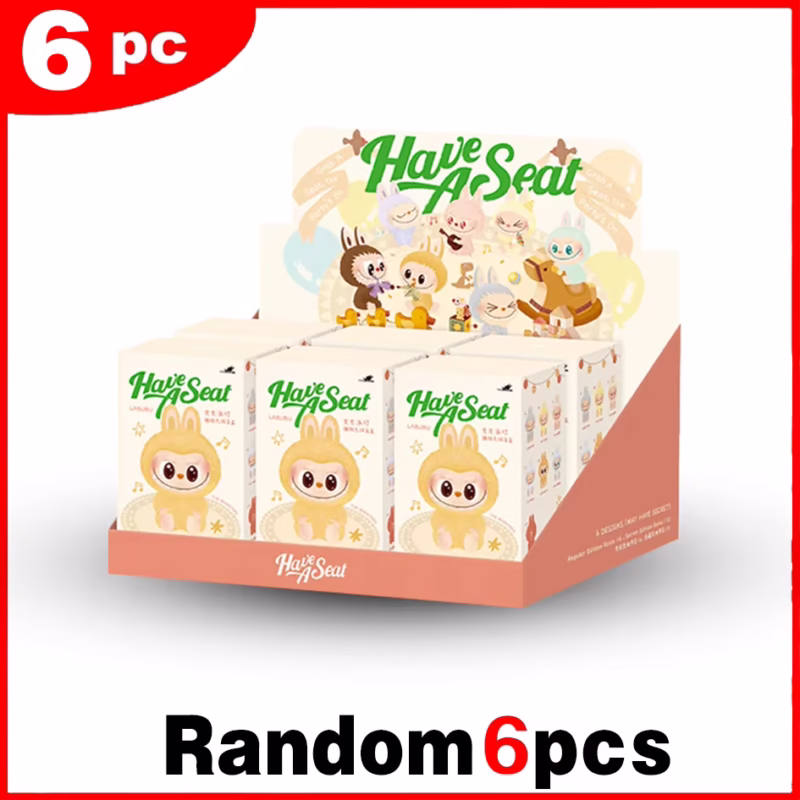 Lafufu Blind Box lovers would treasure the A Seat Series Macaron Pendant Flocking Model Toy - Image 4