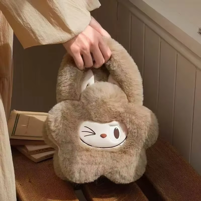 The Kawaii Tote Monsters Lafufu Handbag for Cosplay is a Floral Inner Single Shouldered Children Birthday Present with a