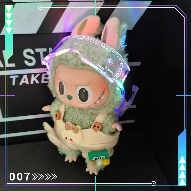 Doll Accessories Lafufu Glasses Doll Accessories Cool Mini Edition Luminous Future Technology Glasses Adorable Clothes Doll