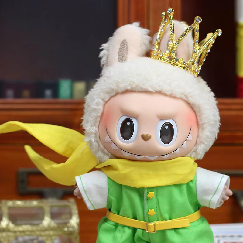 New Fairy Tale Prince dysfunctional Reusable Slam Clothes 17cm Lafufu Little Prince Baby Clothes Vinyl Pendant Doll Clothes