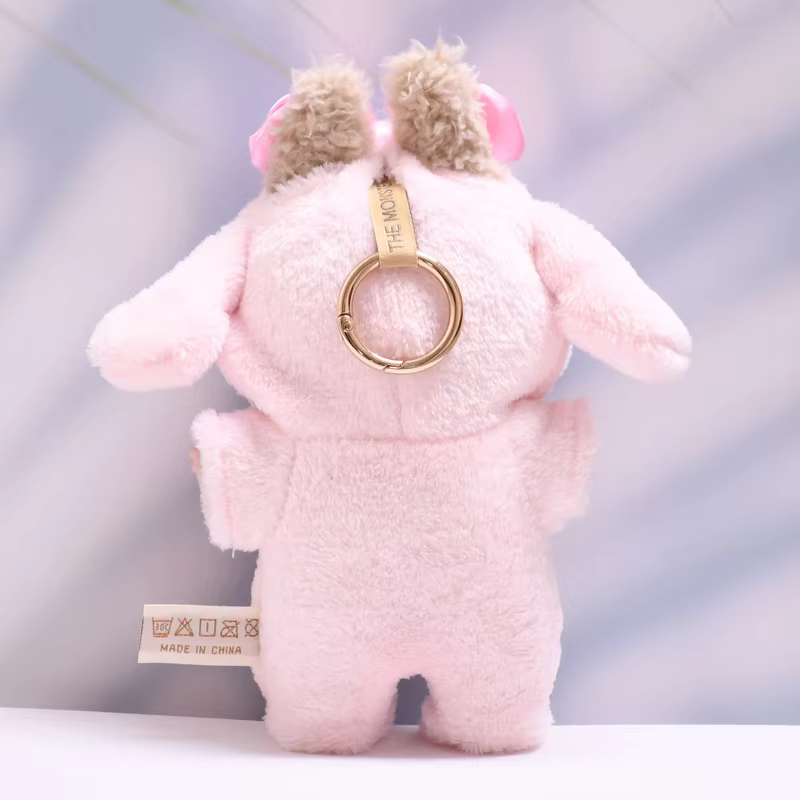 The LaFufu Doll Clothes, 17cm, Monster Outfit Set, DIY Pink Rabbit Jumpsuit for Girls, Children's Present adds a fun and imaginative piece to your doll’s wardrobe - Image 3