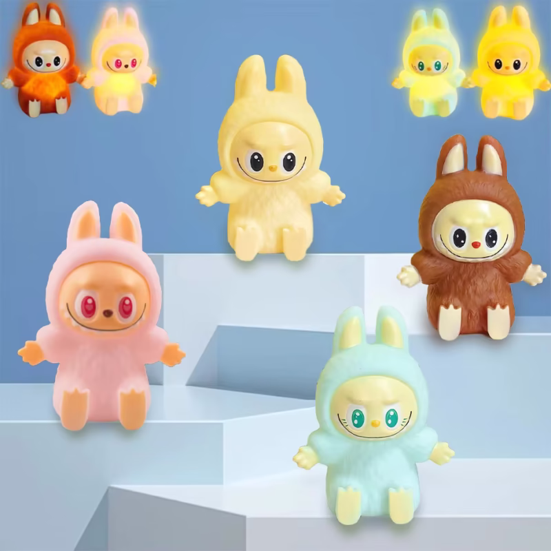 Bright Night Light Labufufu: Cute Anime Night Lamp, Room Decor, Light Emitting, and Wonderful Gift for Kids