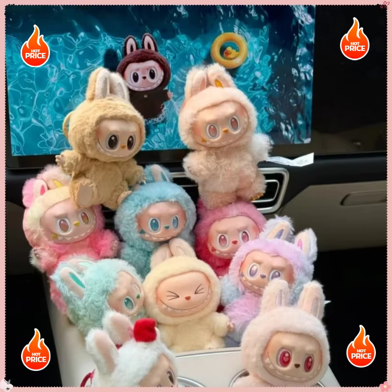 Birthday Present Ornament: Lafufu Big Into Energy Series Blind Box Pendant Doll Toy Cute The Monsters Heartbeat Macaron Keychain